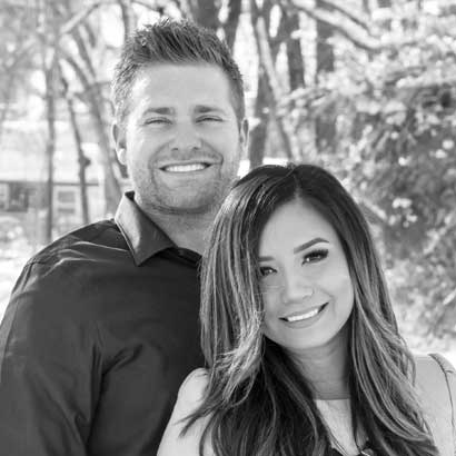 Jay Helquist with his wife